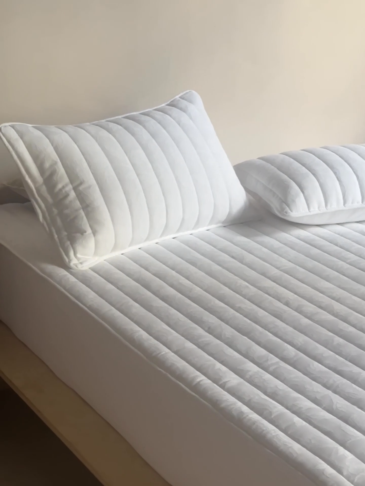 91家纺网 家纺一手货源 找家纺 璞素2025新款全棉纯棉三层纱床笠-空谷 ：幽兰 空谷