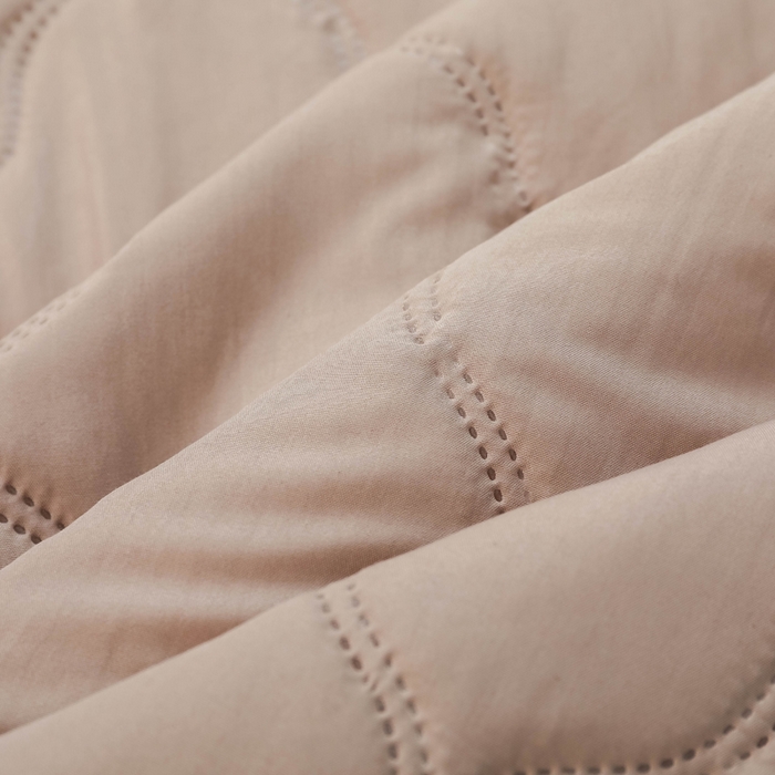 91家纺网 家纺一手货源 找家纺 被多多被业   2025新款水洗棉纯色夏被 夏被-驼