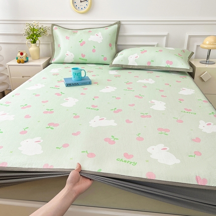 91家纺网 家纺一手货源 找家纺 （总）大元 2025新款数码印花冰藤席系列