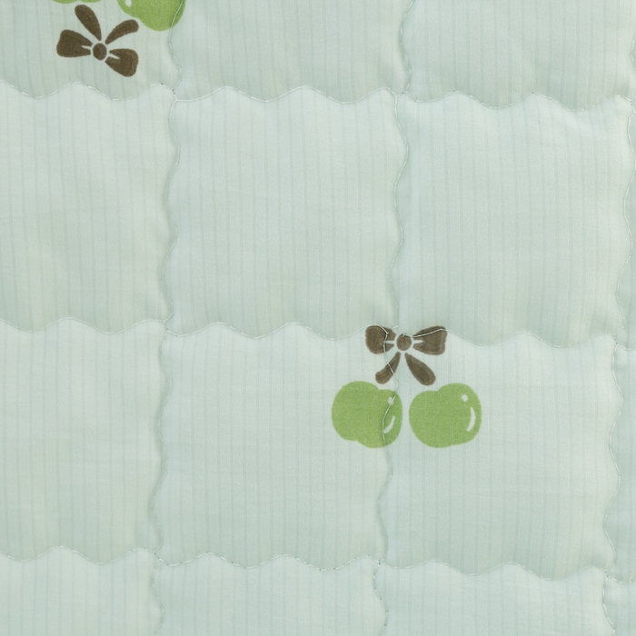 91家纺网 家纺一手货源 找家纺 被多多被业  2025新款小清新印花小竺棉多针绗绣夏凉被 小苹果