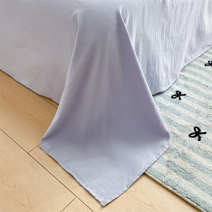 91家纺网 家纺一手货源 找家纺 盛秋家纺 2025新款水洗棉印花四件套-卡通系列 紫韵+星黛紫