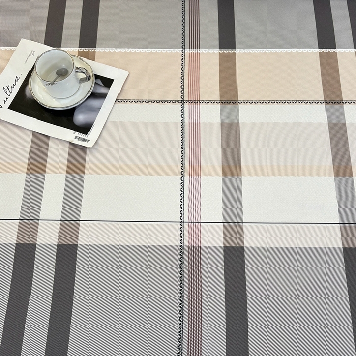 91家纺网 家纺一手货源 找家纺 伊而梦蚊帐 2025新款A类老粗布抗菌床单 时尚格-咖