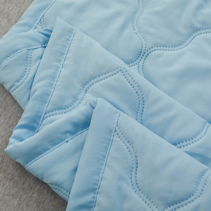 91家纺网 家纺一手货源 找家纺 被多多被业   2025新款水洗棉纯色夏被 夏被-蓝