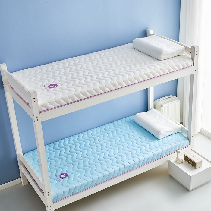 91家纺网 家纺一手货源 找家纺 艺博床垫 2025新款牛奶丝学生床垫 蓝色