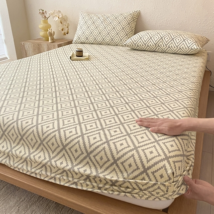 91家纺网 家纺一手货源 找家纺 （总）九亭家纺 2025新款A类全棉老粗布单床笠