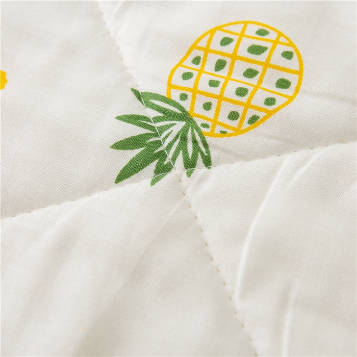 91家纺网 家纺一手货源 找家纺 棉乐町 2025新款全棉棉花夏凉被纯棉夏被空调被子 菠萝