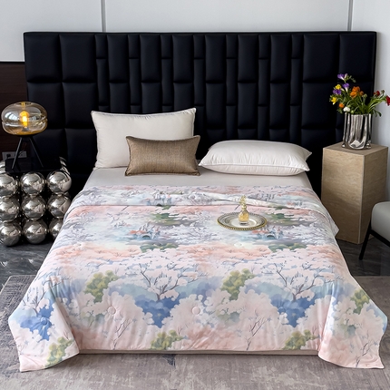 91家纺网 家纺一手货源 找家纺 （总）归属 2025新款3D数码印花冰淇淋夏被凉感丝夏凉被空调被