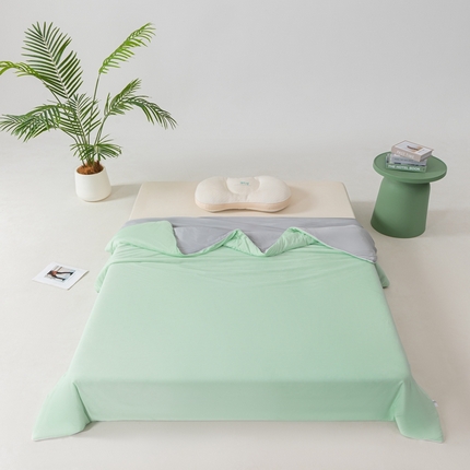 91家纺网 家纺一手货源 找家纺 （总）名兮家居 2025新款凉感丝夏被夏凉被空调被（场景一）