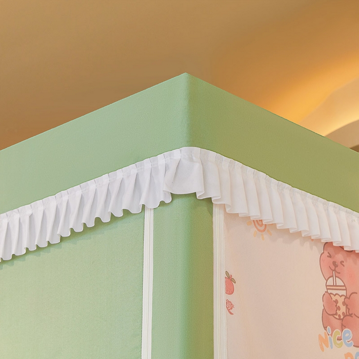 91家纺网 家纺一手货源 找家纺 （总）迪凡保罗2025新款2504专版印花遮光帘上下铺子母蚊帐-常规款