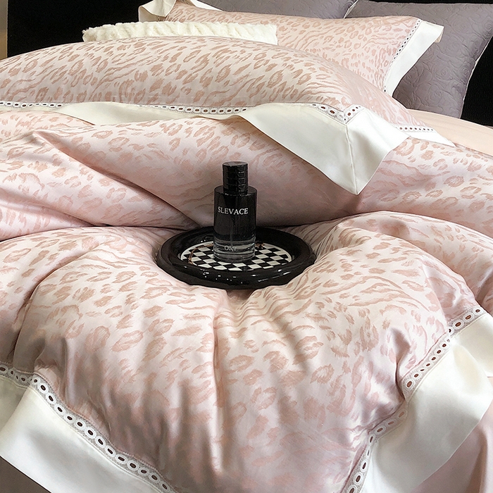 91家纺网 家纺一手货源 找家纺 涞澳家纺 2025新款天丝棉色织提花四件套 妙颜