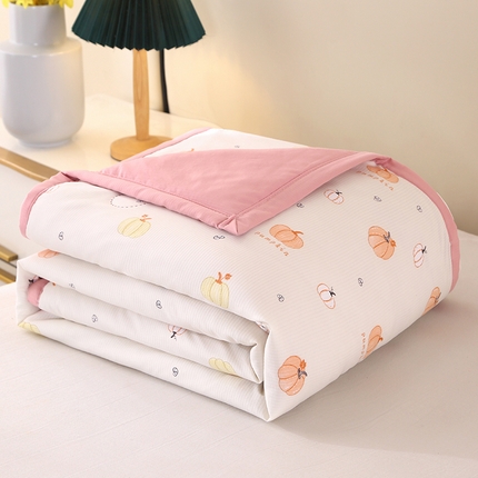 91家纺网 家纺一手货源 找家纺 诗雅2025新款A类小竺棉夏被被子被芯 秋果