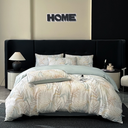 91家纺网 家纺一手货源 找家纺 （总）慕晨 2025春夏新品莱赛尔天丝数码印花四件套莱赛尔四件套天丝夏季凉感直播热款