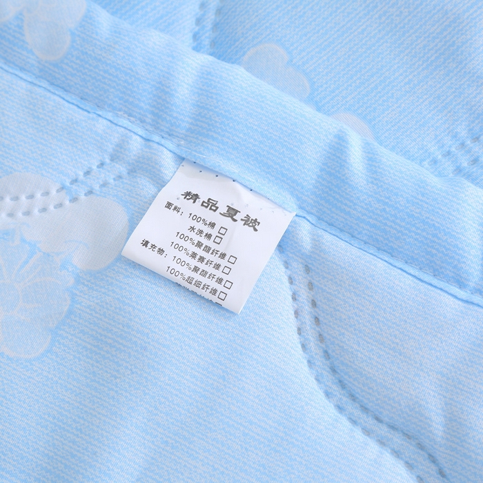 91家纺网 家纺一手货源 找家纺 （总）被多多被业  2025新款清新印花亲肤绒超声波工艺夏凉被