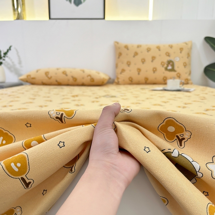 91家纺网 家纺一手货源 找家纺 伊而梦蚊帐 2025新款原棉老粗布床单 恐龙咖