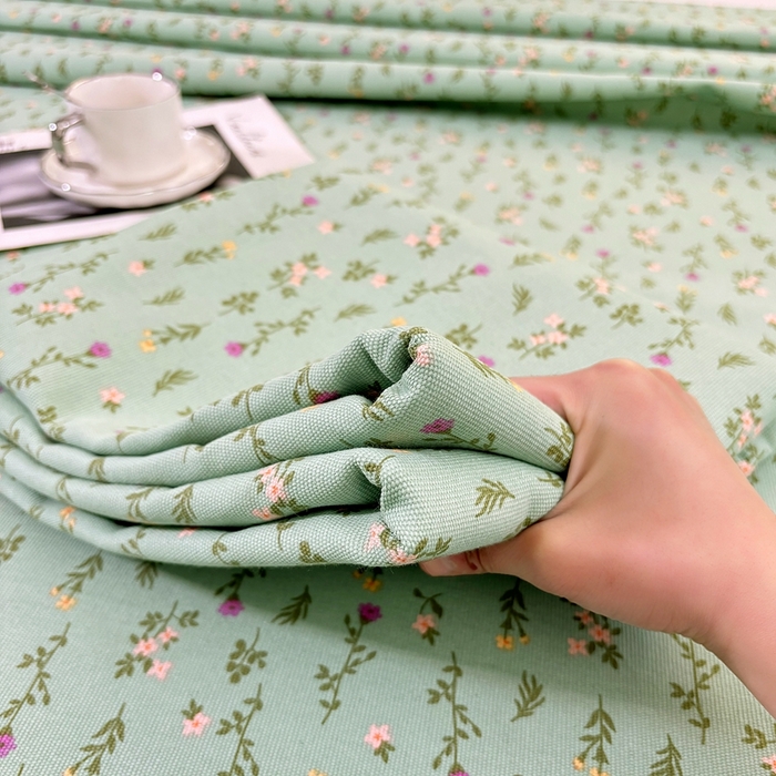 91家纺网 家纺一手货源 找家纺 伊而梦蚊帐 2025新款原棉老粗布床单 绿满园