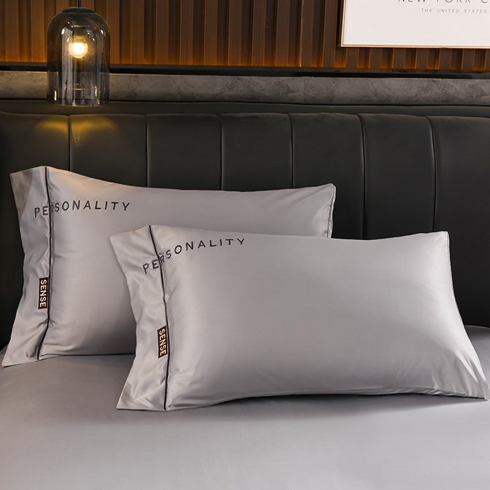 91家纺网 家纺一手货源 找家纺 睡美人 2025新款水洗真丝高端轻奢绣花款四件套-爱娜 爱娜-绅士灰