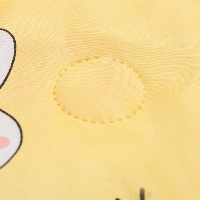 91家纺网 家纺一手货源 找家纺 侨鑫 2025新款亲肤水洗棉夏被宽边 快乐兔