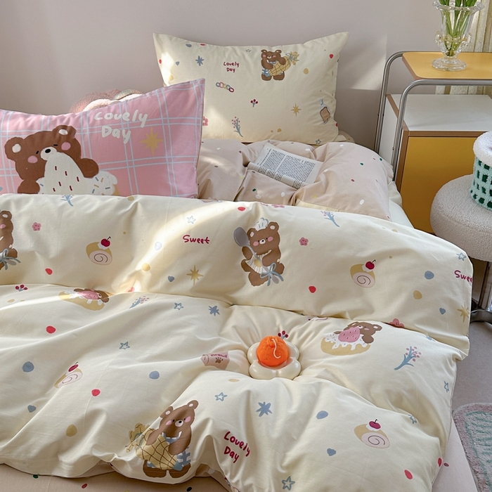 91家纺网 家纺一手货源 找家纺 （总）时年家纺 2025新款全棉数码趣味系列3.0 四件套