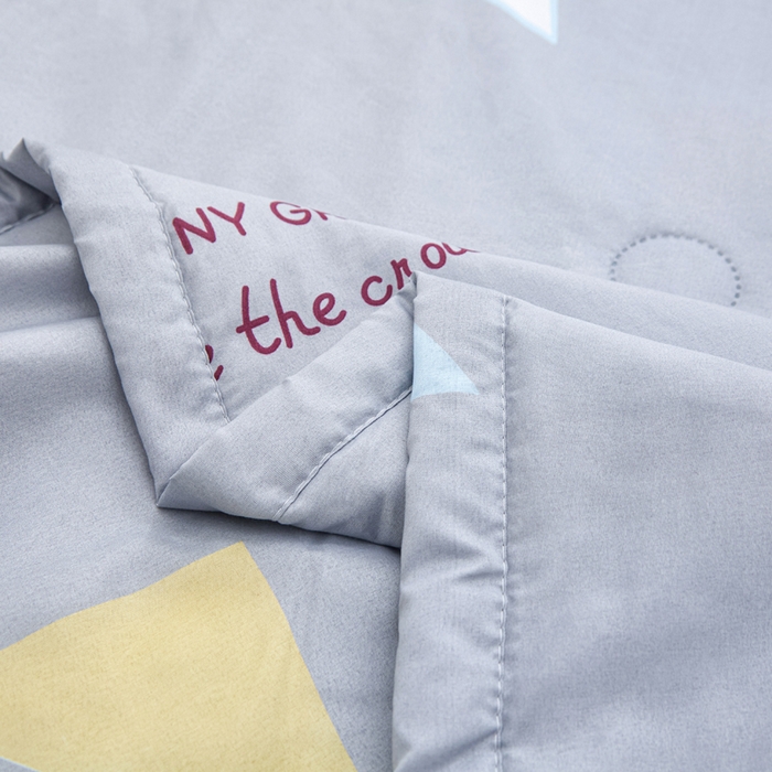 91家纺网 家纺一手货源 找家纺 侨鑫 2025新款亲肤水洗棉夏被宽边 卡思图