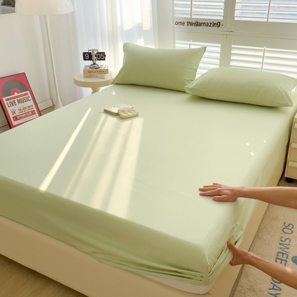 91家纺网 家纺一手货源 找家纺 （总）漫时光 2025新款A类40s纯棉水洗棉单品系列-单床笠