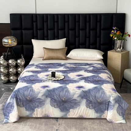 91家纺网 家纺一手货源 找家纺 （总）归属 2025新款3D数码印花冰淇淋夏被凉感丝夏凉被空调被