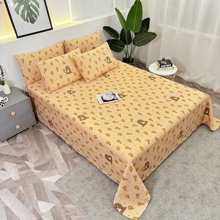 91家纺网 家纺一手货源 找家纺 伊而梦蚊帐 2025新款原棉老粗布床单 恐龙咖