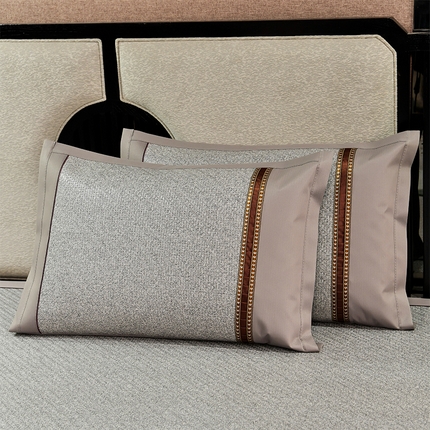 小牛席业  2025新款B夏凉枕套系列凉枕套夏天枕套冰丝枕套竹枕套藤枕套冰藤枕套 野山藤草席（灰色）