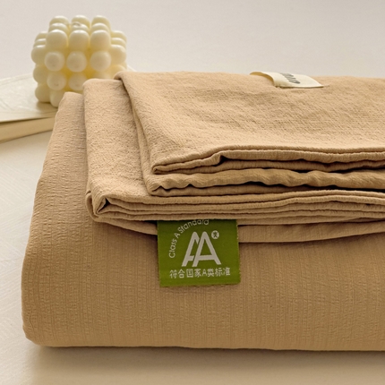 91家纺网 家纺一手货源 找家纺 （总）罗亿家纺 2025新款云感提花双层纱定标minmin(系列)床单