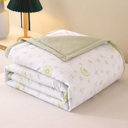 91家纺网 家纺一手货源 找家纺 诗雅2025新款A类小竺棉夏被被子被芯 青柠