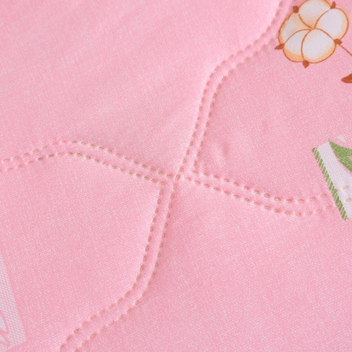 91家纺网 家纺一手货源 找家纺 被多多被业  2025新款清新印花亲肤绒超声波工艺夏凉被 绿叶