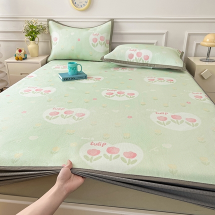 91家纺网 家纺一手货源 找家纺 （总）大元 2025新款数码印花冰藤席系列