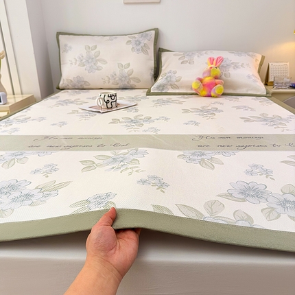 91家纺网 家纺一手货源 找家纺 （总）大元 2025新款数码印花冰藤席系列