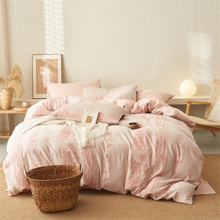 91家纺网 家纺一手货源 找家纺 （总）趣色2025新款A类全棉色织大提花四件套