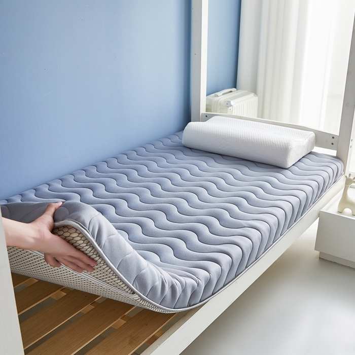 91家纺网 家纺一手货源 找家纺 艺博床垫 2025新款牛奶丝学生床垫 灰色