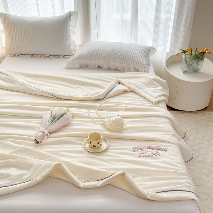 91家纺网 家纺一手货源 找家纺 （总）金麦家纺 2025新款针织双层纱夏被