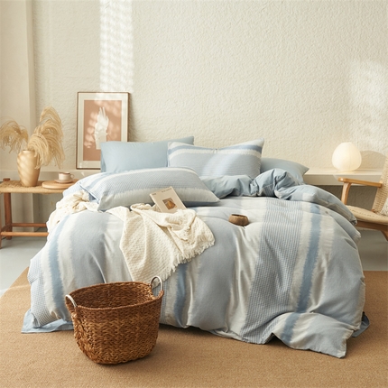 91家纺网 家纺一手货源 找家纺 （总）趣色2025新款A类全棉色织大提花四件套