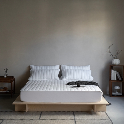 璞素2025新款全棉纯棉三层纱床笠-空谷 ：幽兰 空谷