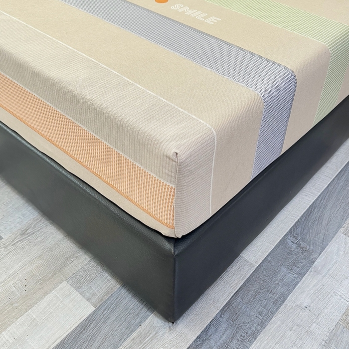 91家纺网 家纺一手货源 找家纺 伊而梦蚊帐 2025新款原棉老粗布床笠 条纹彩