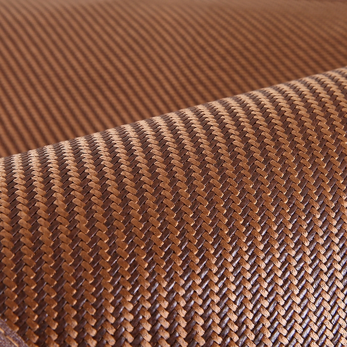 91家纺网 家纺一手货源 找家纺 小牛席业 2025新款A夏凉枕套系列 角标冰藤凉枕套（黑咖）