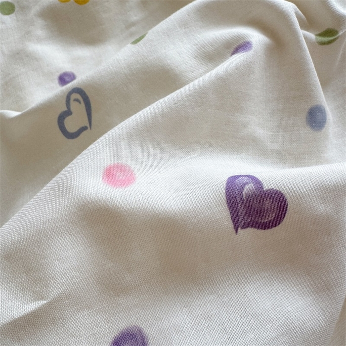 91家纺网 家纺一手货源 找家纺 亿梵家居 2025新款A类母婴级有氧全棉纯棉双层纱纯棉印花四件套-床拍图 彩虹糖