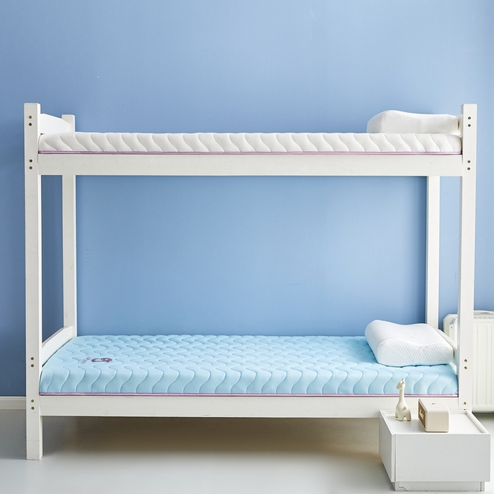 91家纺网 家纺一手货源 找家纺 艺博床垫 2025新款牛奶丝学生床垫 蓝色