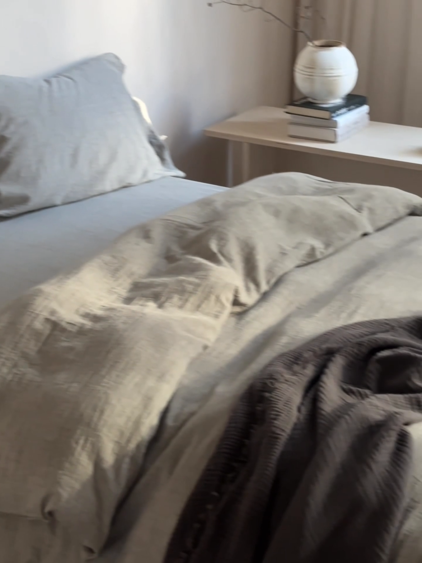 91家纺网 家纺一手货源 找家纺 璞素2025新款全棉色织三层纱四件套-素简 灰色