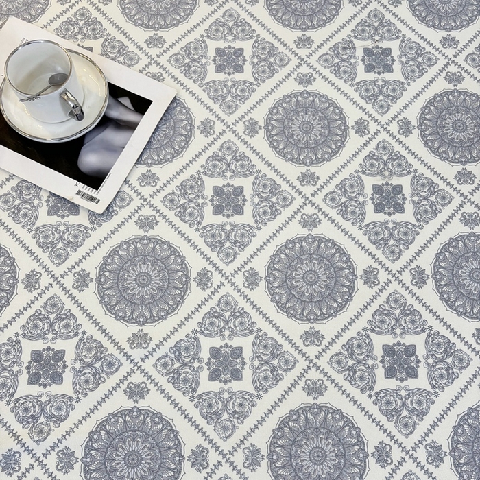 91家纺网 家纺一手货源 找家纺 伊而梦蚊帐 2025新款A类老粗布抗菌床单 十方景-蓝