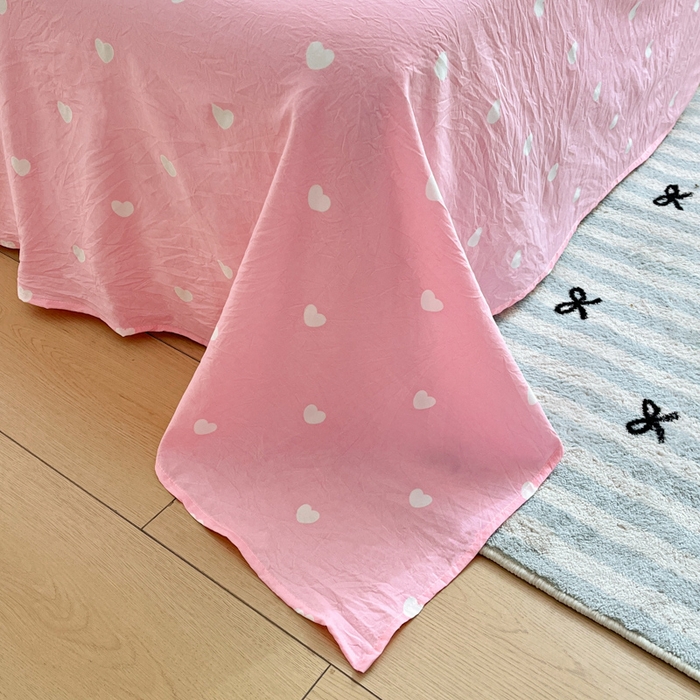 91家纺网 家纺一手货源 找家纺 盛秋家纺 2025新款卡通单被套 萌宠乐园+粉爱心