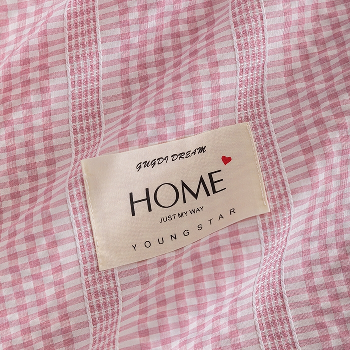 91家纺网 家纺一手货源 找家纺 （总）吾诺 2025 韩式立体提花公主格大豆夏被子被芯夏凉被夏被四件套