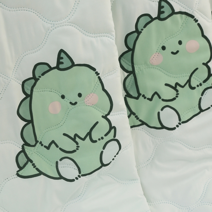 91家纺网 家纺一手货源 找家纺 被多多被业  2025新款印花水洗棉夏被 小恐龙