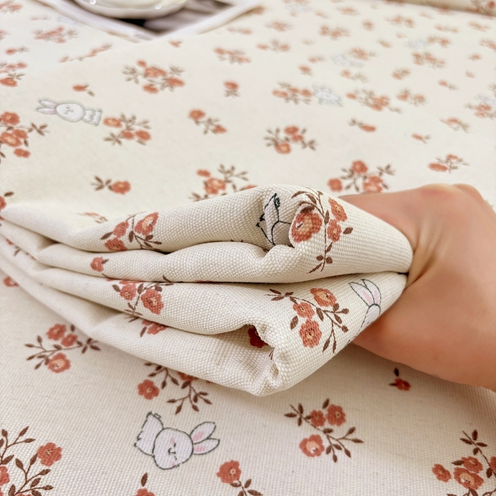 91家纺网 家纺一手货源 找家纺 伊而梦蚊帐 2025新款原棉老粗布床单 梅花兔