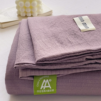 91家纺网 家纺一手货源 找家纺 （总）罗亿家纺 2025新款云感提花双层纱定标minmin(系列)床单