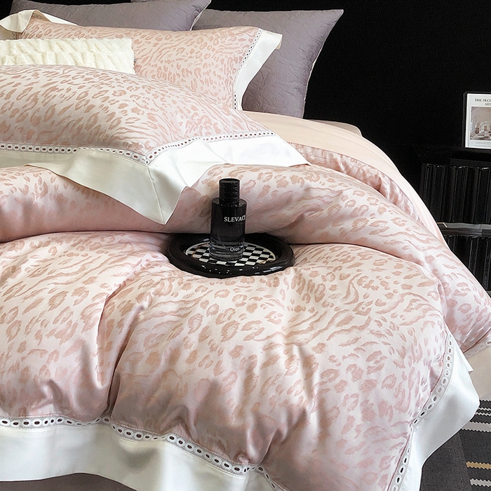 91家纺网 家纺一手货源 找家纺 涞澳家纺 2025新款天丝棉色织提花四件套 妙颜