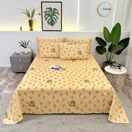 伊而梦蚊帐 2025新款原棉老粗布床单 恐龙咖